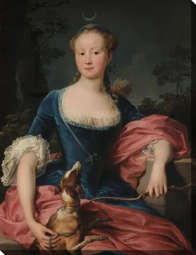 Картина Портрет дамы в качестве охотничьей дианы