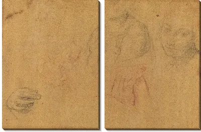 Эскизы головы и рук