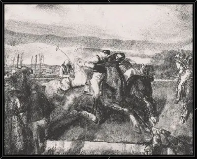 Картина Поло эскиз