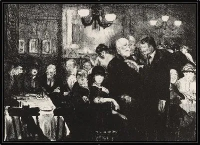 Картина Вечер художников (У Петитпаса)