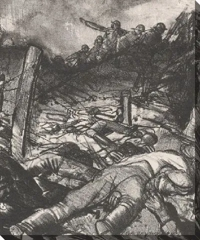 Картина Заряд, левая часть