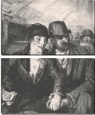 Картина В метро