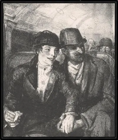 Картина В метро