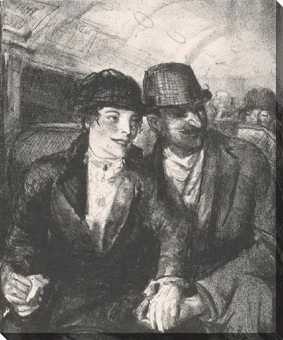 Картина В метро