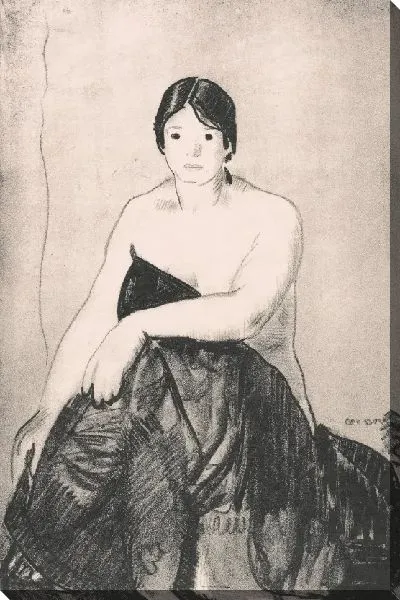 Картина Модель, ранний этюд, № 1