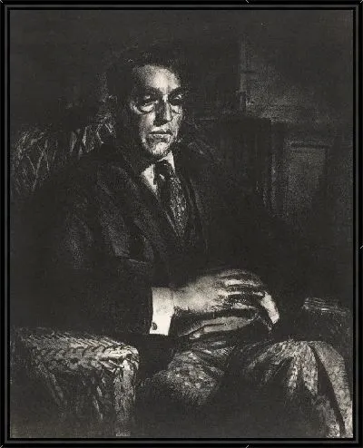 Картина Спейчер, сидящий в кресле