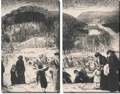 Картина Любовь зимы, Рождество 1917