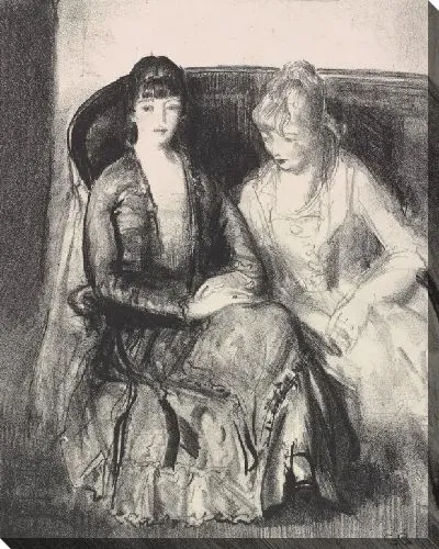 Картина Эмма и Марджори на диване