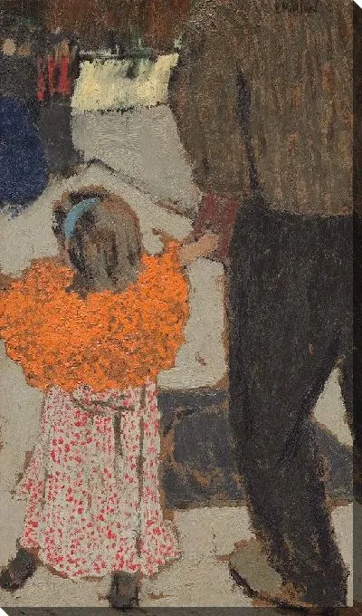 Картина Ребенок в красном шарфе 