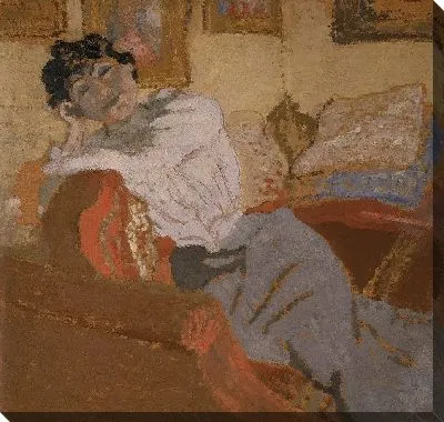 Мадам Хессель на диване 