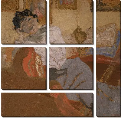 Мадам Хессель на диване 