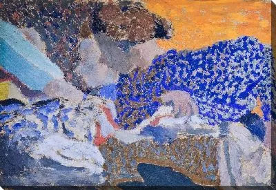 Картина Две швеи в мастерской 