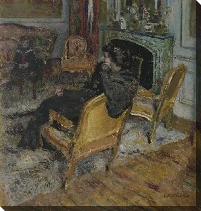 Картина Позолоченный стул, мадам Жорж Фейдо и ее сын 