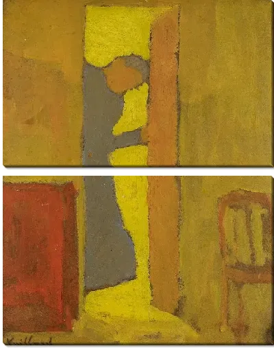 Картина Мать художника открывает дверь 