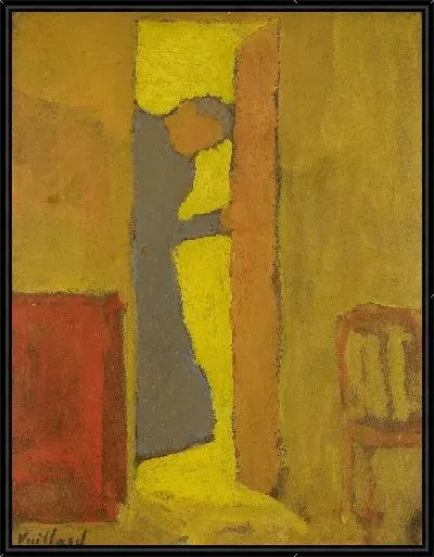 Картина Мать художника открывает дверь 