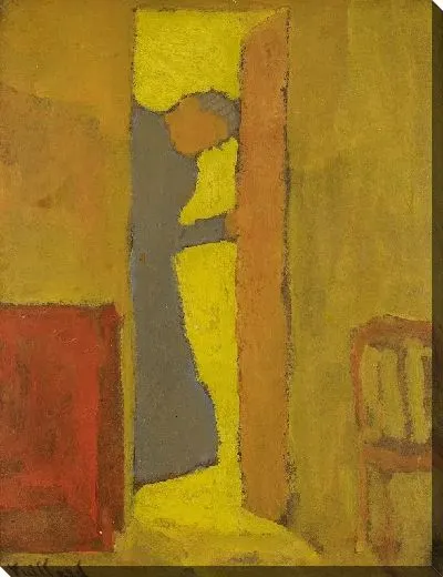 Картина Мать художника открывает дверь 