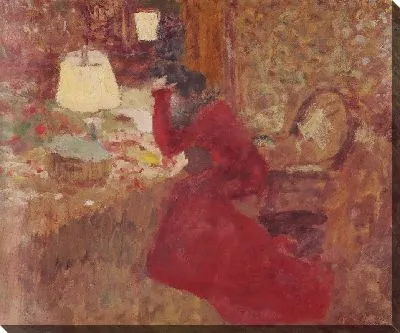 Женщина в красном платье или Ж. Р. против окна 