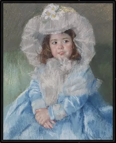 Картина Марго (Лефевр) в голубом 