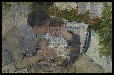 Сьюзен утешает ребенка 