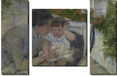 Сьюзен утешает ребенка 