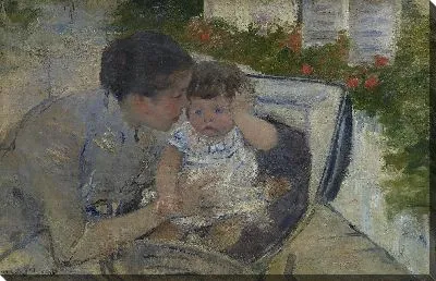 Сьюзен утешает ребенка 