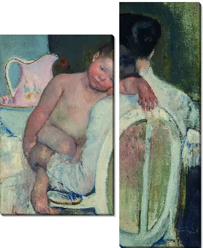 Картина Сидящая женщина с ребенком на руках 