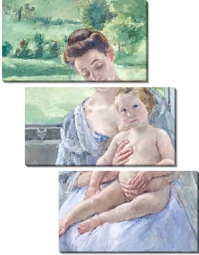 Картина Мать и дитя в консерватории 