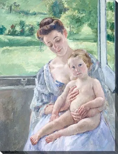 Картина Мать и дитя в консерватории 