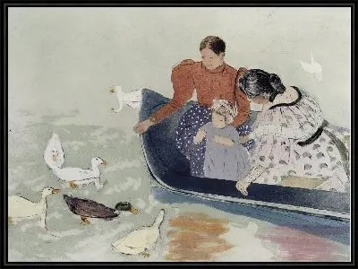 Кормление уток 