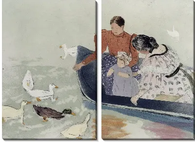 Кормление уток 