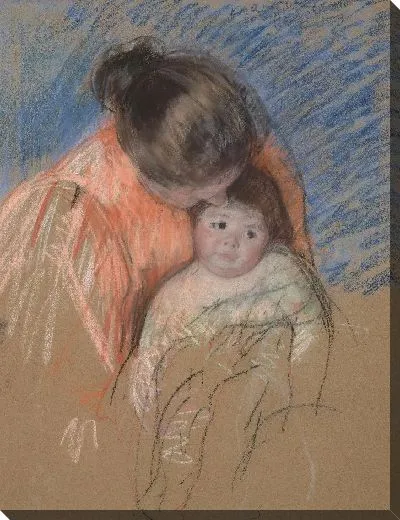 Картина Эскиз матери, смотрящей вниз на Томаса 