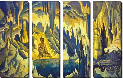 Картина Будда, Завоеватель. Из серии «Знамена Востока»