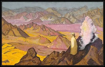 Мухаммед на горе Хира. Из серии «Знамена Востока»