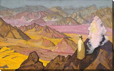 Мухаммед на горе Хира. Из серии «Знамена Востока»