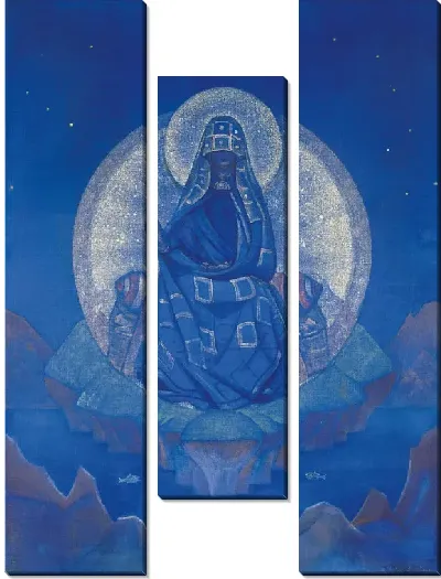 Картина Мать Мира. Из серии «Знамена Востока»