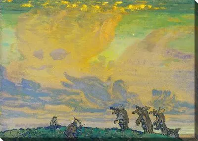 Картина Великая жертва. Постановка для балета И.Ф.Стравинского «Святая весна»