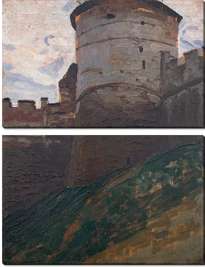 Картина Крепостная башня. Нижний Новгород. Из серии архитектурных зарисовок