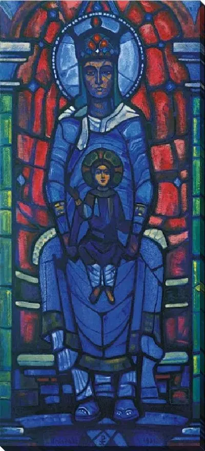 Картина Триптих «Св. Жанна д'Арк ». Вечная Мать. Центральная часть триптиха «ул. Жанна д'Арк »