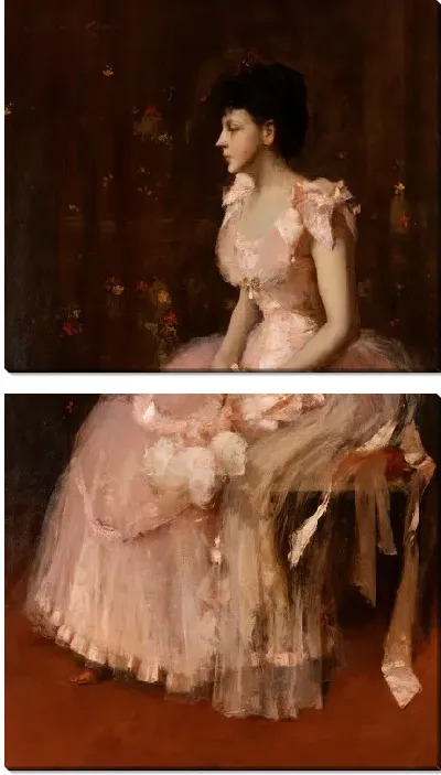 Картина Портрет дамы в розовом