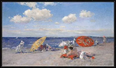 На морском побережье