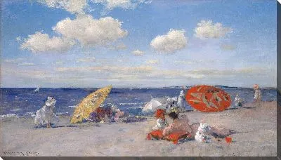 На морском побережье