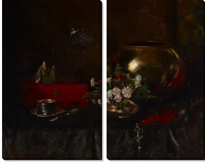 Картина Натюрморт (медная чаша)