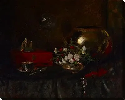 Картина Натюрморт (медная чаша)