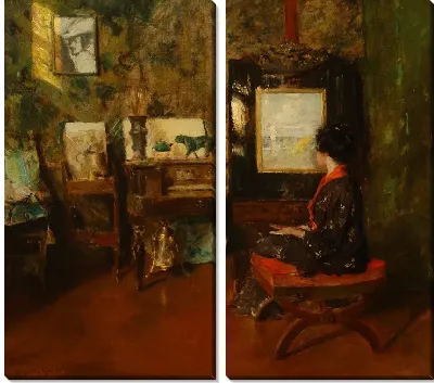 Картина Алиса в студии Шиннекок (В студии)