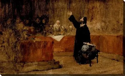 Картина Эскиз к картине - Колумб перед Советом Саламанки (A) (Христофор Колумб перед Советом Саламанки)