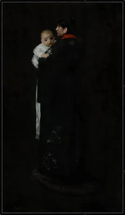 Картина Мать и дитя (первый портрет)