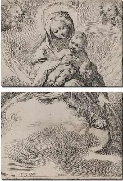 Картина Мадонна в облаках