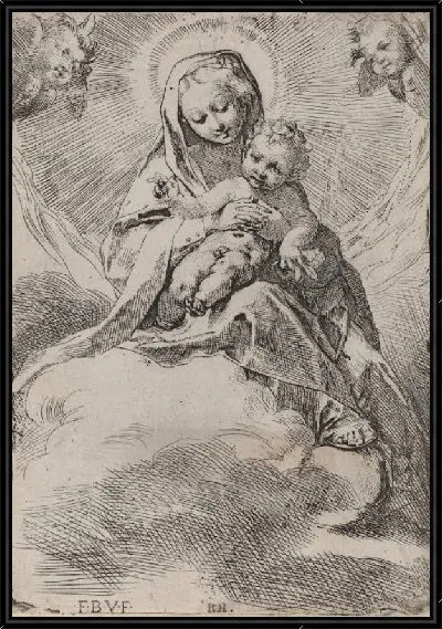 Картина Мадонна в облаках