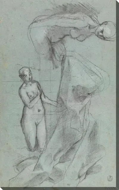 Картина Обнаженная женская фигура (для «Мученичества Святого Виталия», Милан, Пинакотека Брера); Обнаженная женская фигура (для «Благовещения», Ватикан, Картинная галерея музеев Ватикана)