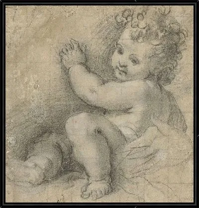 Картина Дитя Христа с рукой Марии